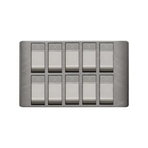 AQUA PINE GREY 10 GANG SWITCH