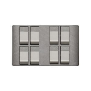 AQUA PINE GREY 8 GANG SWITCH