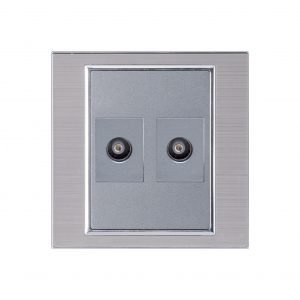 Buy AQUA Platinum Double TV Socket from Al Rehman Corporation Islamabad