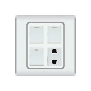 Buy Paradise ECO 3 Gang Switch Plus 1 Socket at Al Rehman Corporation Islamabad