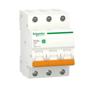 Schneider Domae 3 Pole MCB 6kA – Genuine Schneider Supplier Islamabad
